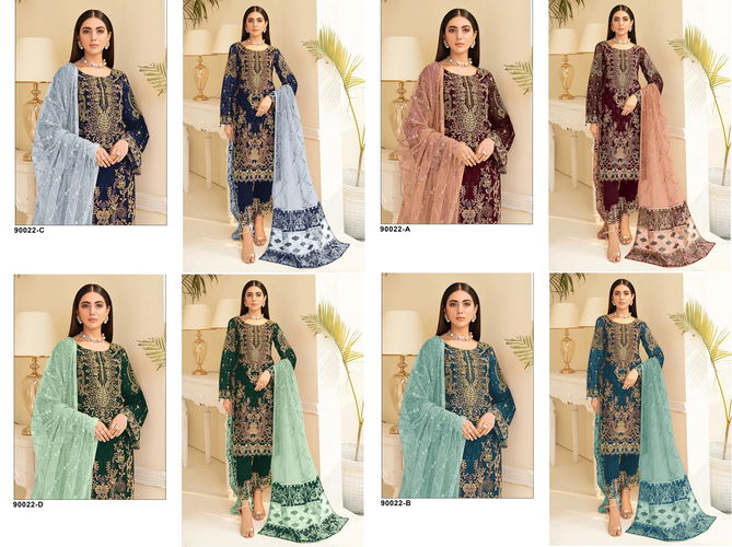 Al Karam 90022 Color Set Pakistani Salwar Suits Catalog
